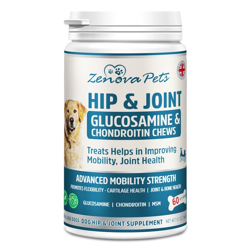 Hip & Joint Supplement for Dogs - Mobility & Joint Health Support with Glucosamine