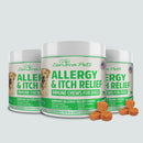 Dog Allergy & Itch Relief Chews - Soothes Itchy Skin, Paws, Ears & Allergies ( Pack Of 3)