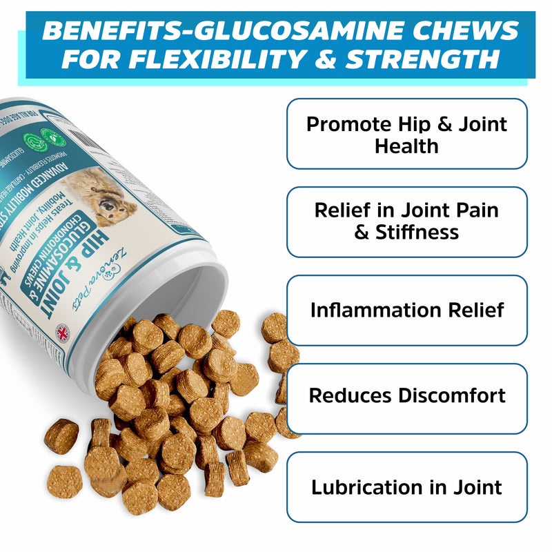 Advance Hip & Joint Supplement for Dogs - Mobility & Joint Health Support with Glucosamine (3 PACK)